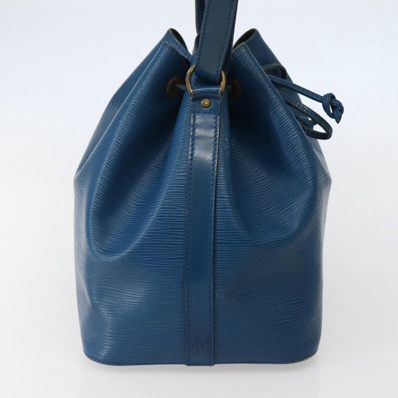 LOUIS VUITTON Epi Petit Noe Shoulder Bag Blue M44105 LV Auth 142610