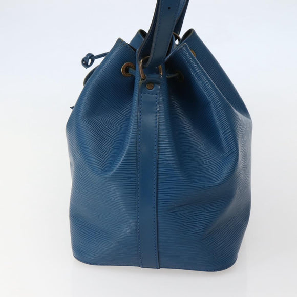 LOUIS VUITTON Epi Petit Noe Shoulder Bag Blue M44105 LV Auth 142610