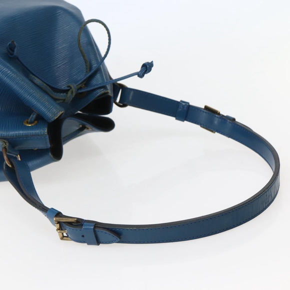 LOUIS VUITTON Epi Petit Noe Shoulder Bag Blue M44105 LV Auth 142610