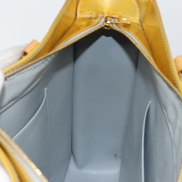 LOUIS VUITTON Monogram Vernis Columbus Tote Bag Gris M91028 LV Auth 142612