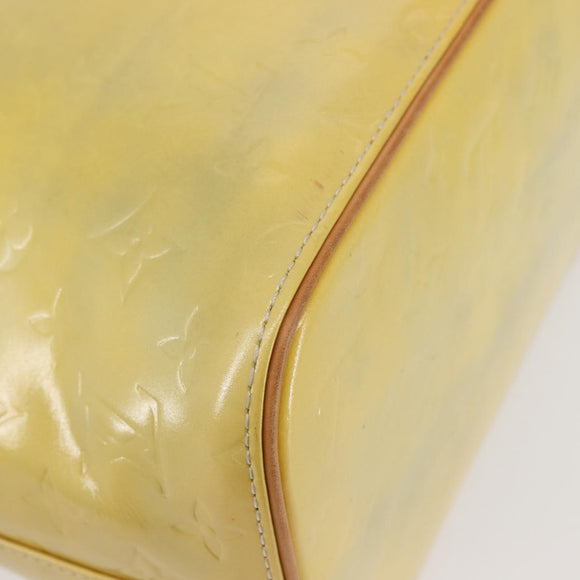 LOUIS VUITTON Monogram Vernis Houston Hand Bag Gris M91053 LV Auth 142613