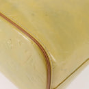 LOUIS VUITTON Monogram Vernis Houston Hand Bag Gris M91053 LV Auth 142613-17