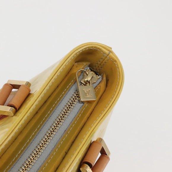 LOUIS VUITTON Monogram Vernis Houston Hand Bag Gris M91053 LV Auth 142613