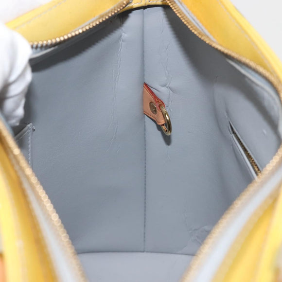 LOUIS VUITTON Monogram Vernis Houston Hand Bag Gris M91053 LV Auth 142613