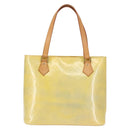 LOUIS VUITTON Monogram Vernis Houston Hand Bag Gris M91053 LV Auth 142613-13