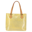 LOUIS VUITTON Monogram Vernis Houston Hand Bag Gris M91053 LV Auth 142613-2