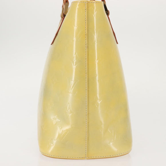 LOUIS VUITTON Monogram Vernis Houston Hand Bag Gris M91053 LV Auth 142613