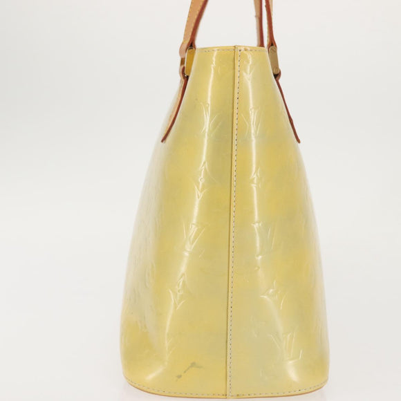 LOUIS VUITTON Monogram Vernis Houston Hand Bag Gris M91053 LV Auth 142613