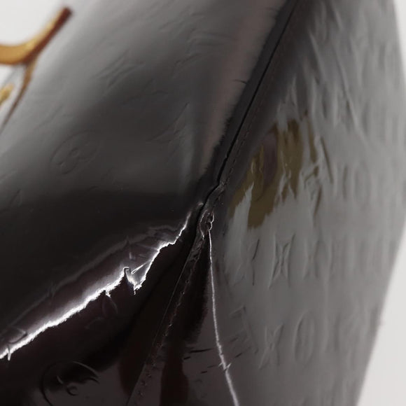 LOUIS VUITTON Monogram Vernis Bellevue GM Tote Bag Amarante M93589 Auth 142614