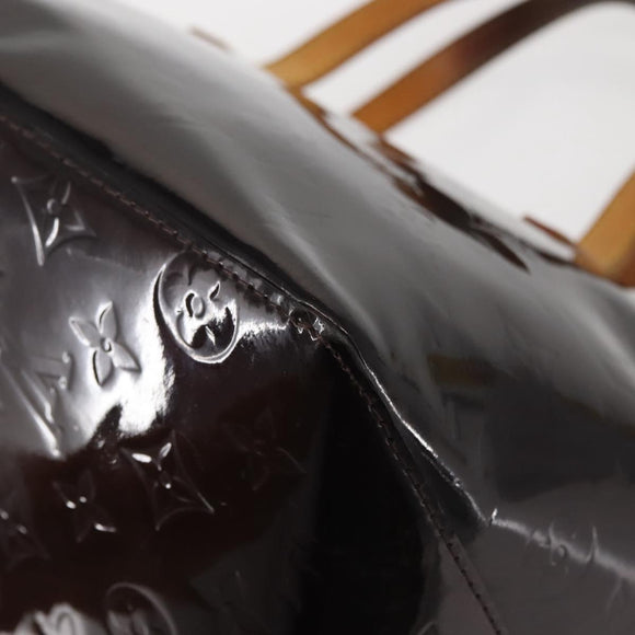 LOUIS VUITTON Monogram Vernis Bellevue GM Tote Bag Amarante M93589 Auth 142614