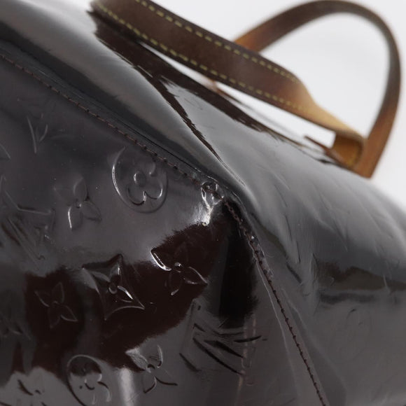 LOUIS VUITTON Monogram Vernis Bellevue GM Tote Bag Amarante M93589 Auth 142614