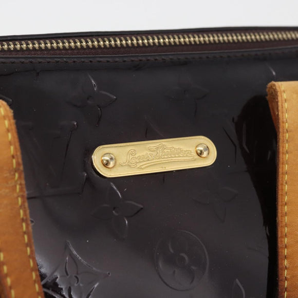 LOUIS VUITTON Monogram Vernis Bellevue GM Tote Bag Amarante M93589 Auth 142614
