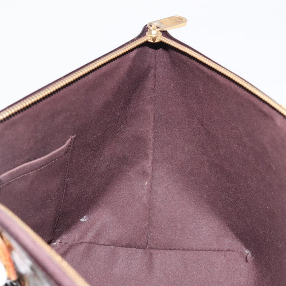 LOUIS VUITTON Monogram Vernis Bellevue GM Tote Bag Amarante M93589 Auth 142614