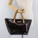 LOUIS VUITTON Monogram Vernis Bellevue GM Tote Bag Amarante M93589 Auth 142614-24
