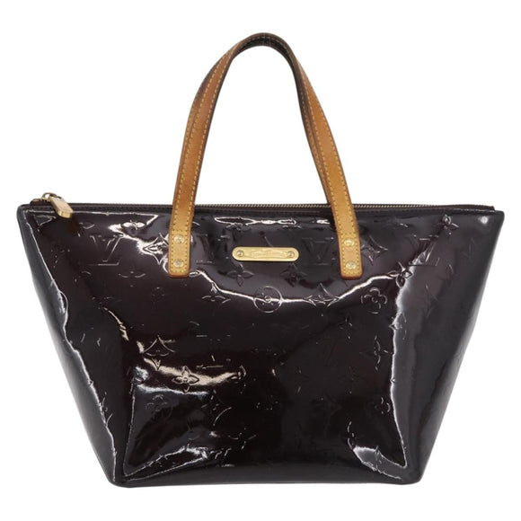 LOUIS VUITTON Monogram Vernis Bellevue GM Tote Bag Amarante M93589 Auth 142614