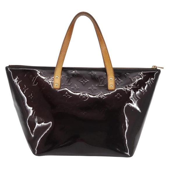 LOUIS VUITTON Monogram Vernis Bellevue GM Tote Bag Amarante M93589 Auth 142614