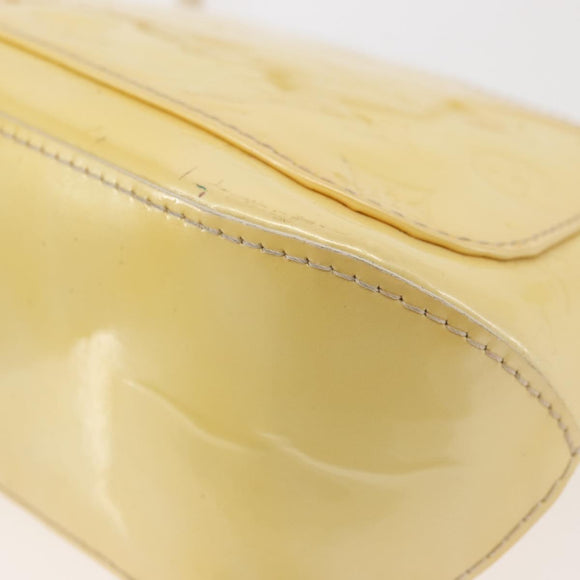 LOUIS VUITTON Monogram Vernis Minna Street Shoulder Bag Perle M91509 Auth 142615