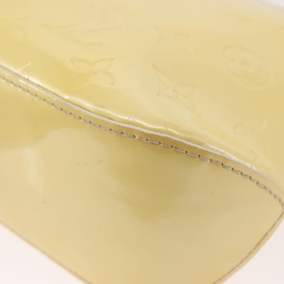 LOUIS VUITTON Monogram Vernis Minna Street Shoulder Bag Perle M91509 Auth 142615