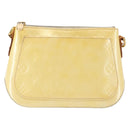 LOUIS VUITTON Monogram Vernis Minna Street Shoulder Bag Perle M91509 Auth 142615-13