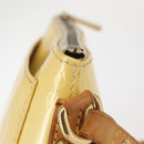 LOUIS VUITTON Monogram Vernis Minna Street Shoulder Bag Perle M91509 Auth 142615-4