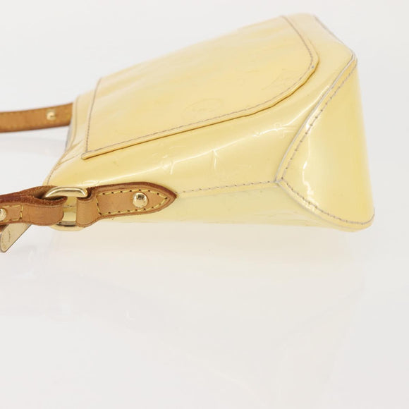 LOUIS VUITTON Monogram Vernis Minna Street Shoulder Bag Perle M91509 Auth 142615