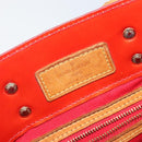 LOUIS VUITTON Monogram Vernis Reade PM Hand Bag Red Rouge M91088 LV Auth 142618-19