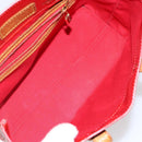 LOUIS VUITTON Monogram Vernis Reade PM Hand Bag Red Rouge M91088 LV Auth 142618-11