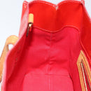 LOUIS VUITTON Monogram Vernis Reade PM Hand Bag Red Rouge M91088 LV Auth 142618-21