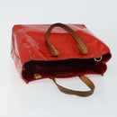 LOUIS VUITTON Monogram Vernis Reade PM Hand Bag Red Rouge M91088 LV Auth 142618-6