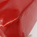 LOUIS VUITTON Monogram Vernis Reade PM Hand Bag Red Rouge M91088 LV Auth 142620-14