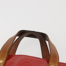 LOUIS VUITTON Monogram Vernis Reade PM Hand Bag Red Rouge M91088 LV Auth 142620-8