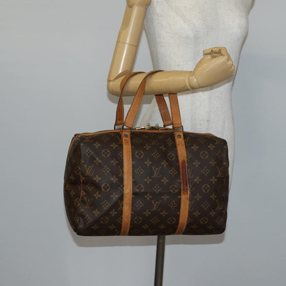 LOUIS VUITTON Monogram Sac Souple 35 Boston Bag M41626 LV Auth 142621