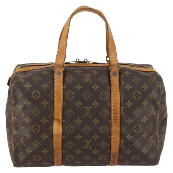 LOUIS VUITTON Monogram Sac Souple 35 Boston Bag M41626 LV Auth 142621