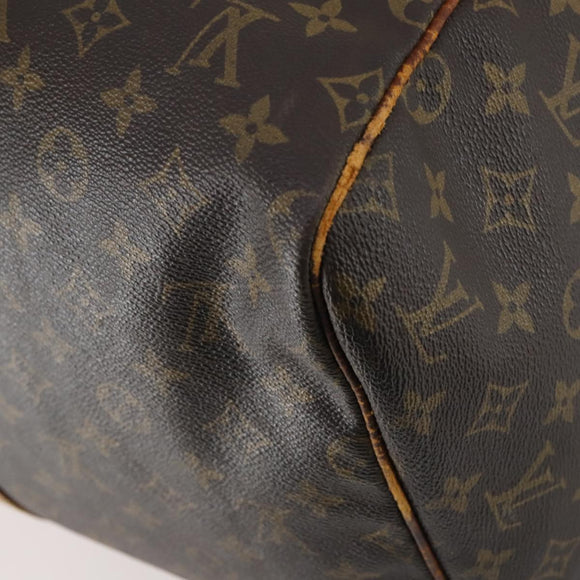 LOUIS VUITTON Monogram Sac Spool 55 Boston Bag Vintage M41622 LV Auth 142624