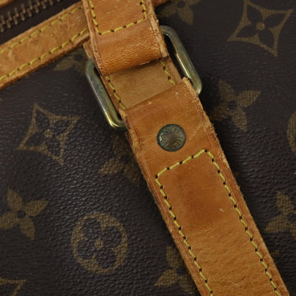 LOUIS VUITTON Monogram Sac Spool 55 Boston Bag Vintage M41622 LV Auth 142624