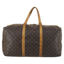 LOUIS VUITTON Monogram Sac Spool 55 Boston Bag Vintage M41622 LV Auth 142624-13