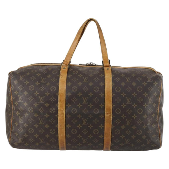 LOUIS VUITTON Monogram Sac Spool 55 Boston Bag Vintage M41622 LV Auth 142624