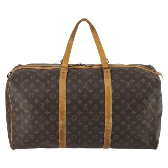 LOUIS VUITTON Monogram Sac Spool 55 Boston Bag Vintage M41622 LV Auth 142624