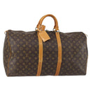 LOUIS VUITTON Monogram Keepall 55 Boston Bag M41424 LV Auth 142779-1