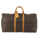LOUIS VUITTON Monogram Keepall 55 Boston Bag M41424 LV Auth 142779-13