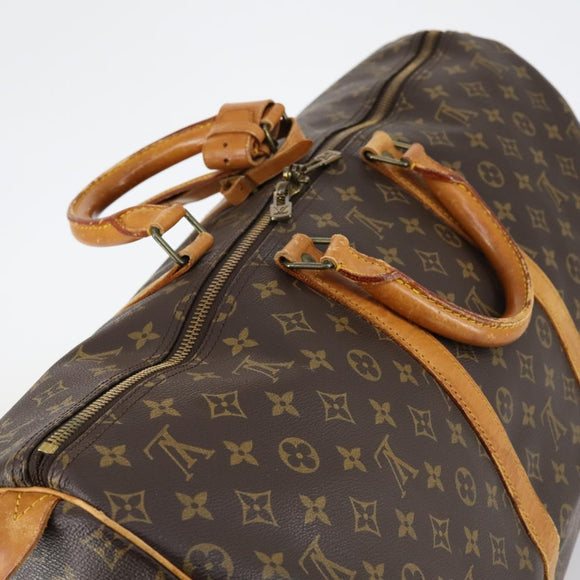 LOUIS VUITTON Monogram Keepall 55 Boston Bag M41424 LV Auth 142779