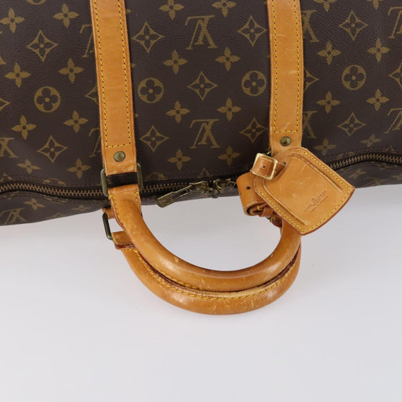 LOUIS VUITTON Monogram Keepall 55 Boston Bag M41424 LV Auth 142779