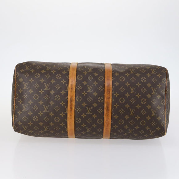 LOUIS VUITTON Monogram Keepall 55 Boston Bag M41424 LV Auth 142779