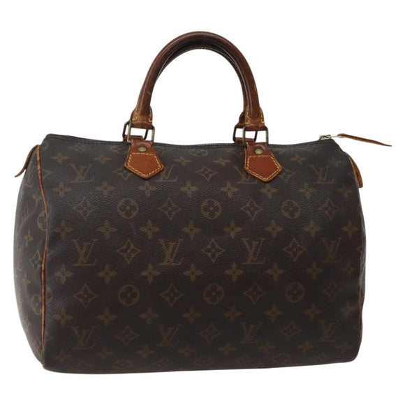 LOUIS VUITTON Monogram Speedy 30 Hand Bag M41526 LV Auth 142629