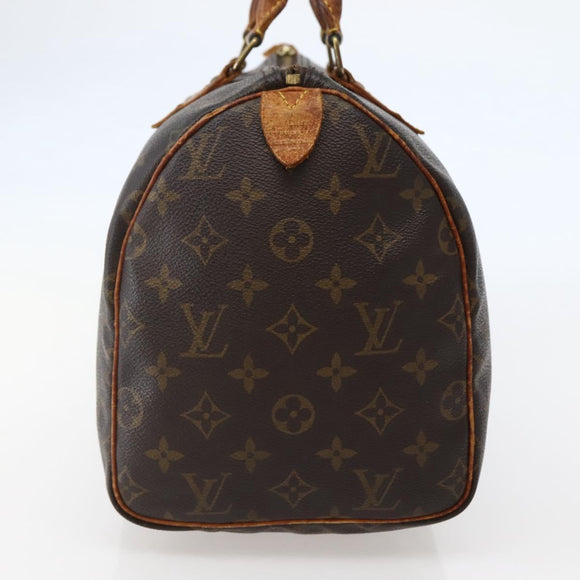 LOUIS VUITTON Monogram Speedy 30 Hand Bag M41526 LV Auth 142629