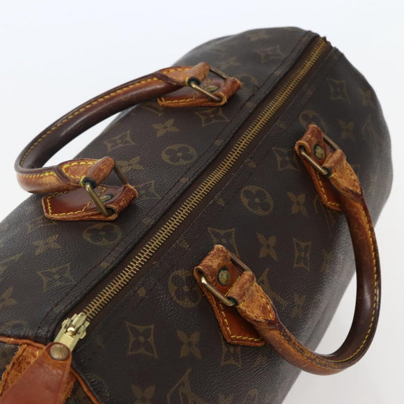 LOUIS VUITTON Monogram Speedy 30 Hand Bag M41526 LV Auth 142629