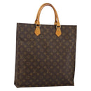 LOUIS VUITTON Monogram Sac Plat Hand Bag M51140 LV Auth 142639-1