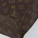 LOUIS VUITTON Monogram Sac Plat Hand Bag M51140 LV Auth 142639-9