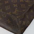 LOUIS VUITTON Monogram Sac Plat Hand Bag M51140 LV Auth 142639-15