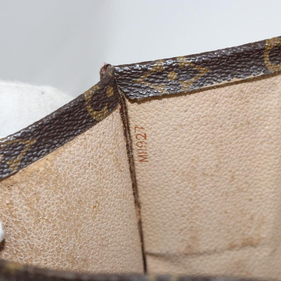 LOUIS VUITTON Monogram Sac Plat Hand Bag M51140 LV Auth 142639